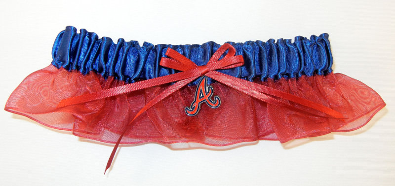 Atlanta Braves Inspired Garter with Licensed Charm